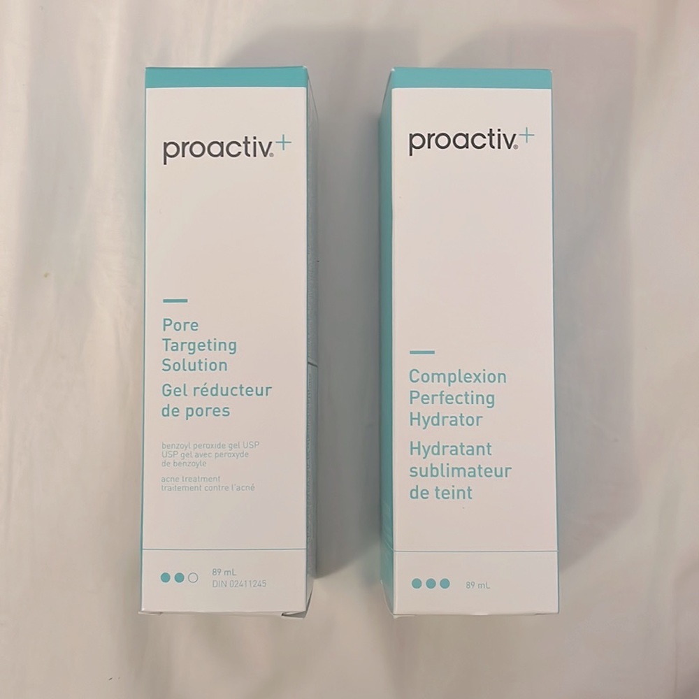 pore targeting solution & complexion perfection hydrator. By proactiv+
